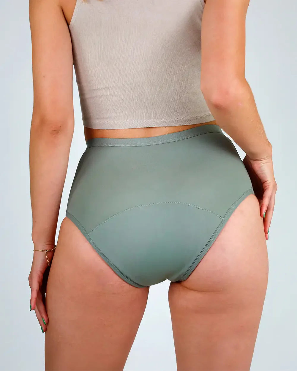High Waist Slip - salbei