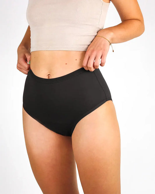 Seamless High Waist Slip - schwarz