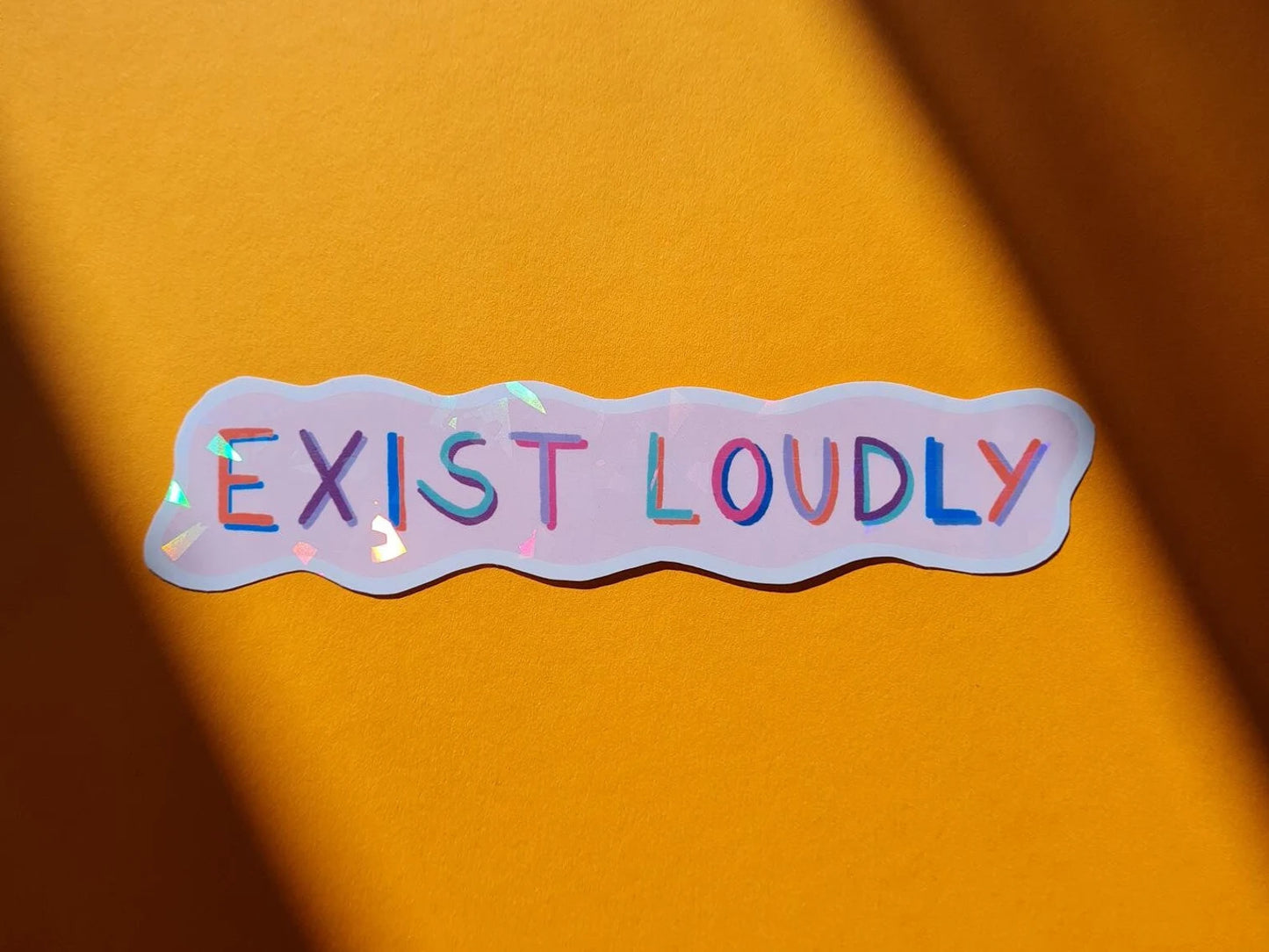 Glitzer-Sticker | Exist loudly