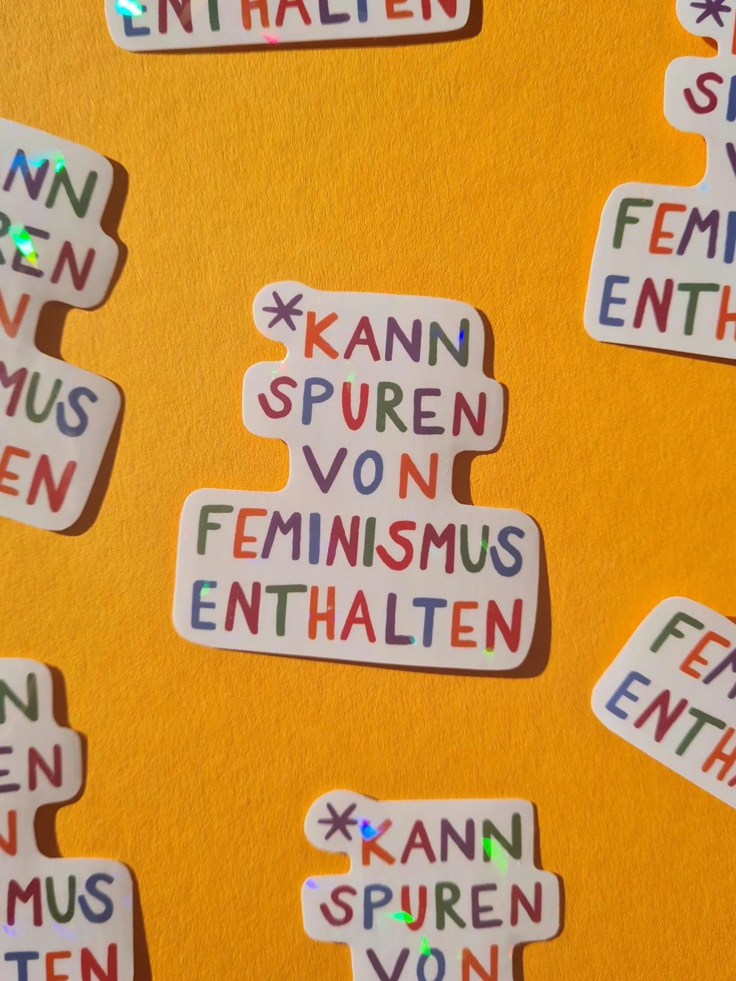 Glitzer-Sticker | Kann Spuren von Feminismus enthalten