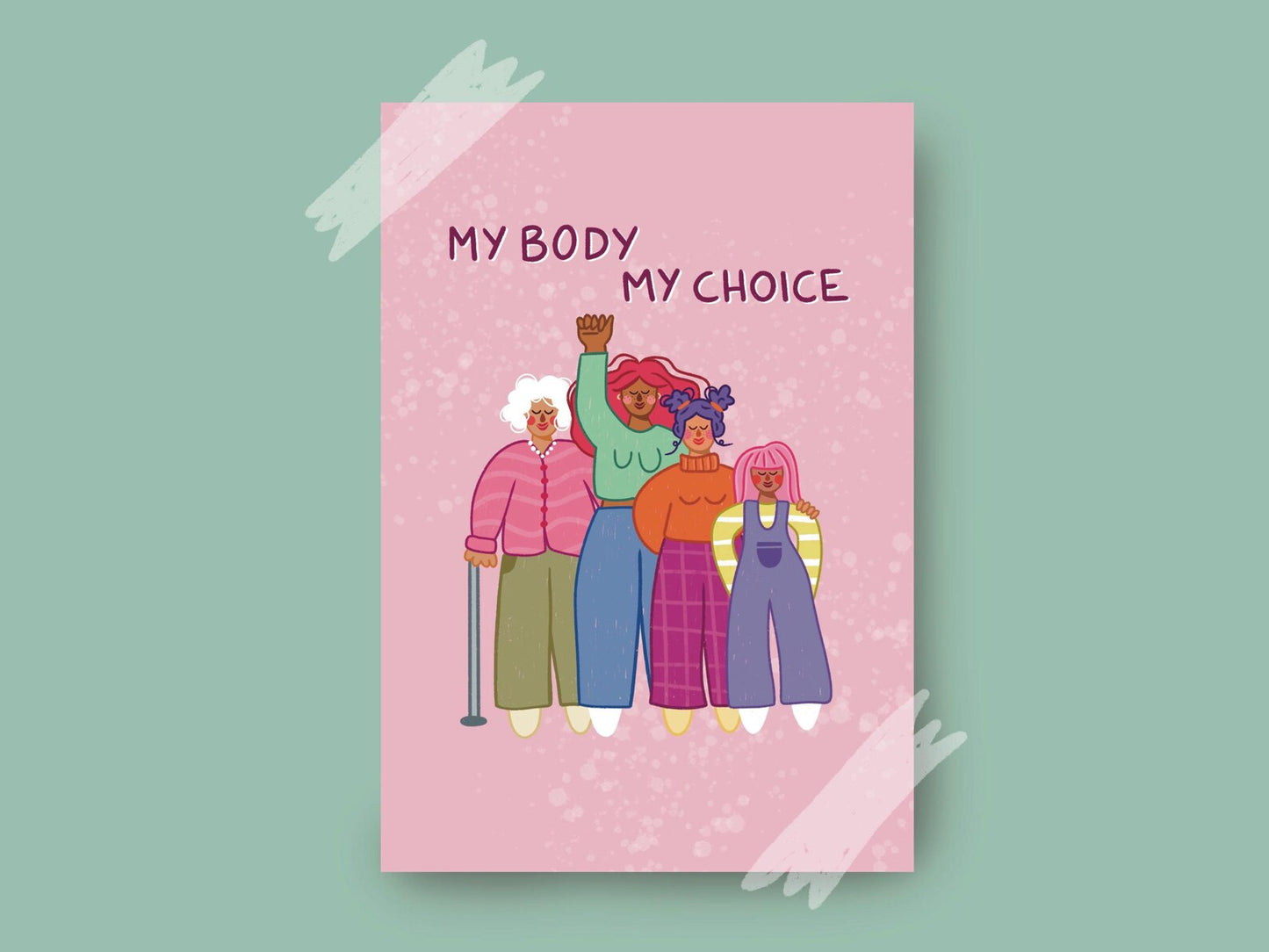 My body my choice | Maxi-Postkarte