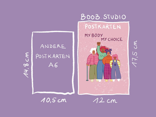 My body my choice | Maxi-Postkarte