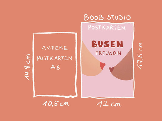 Busenfreundin | Maxi-Postkarte
