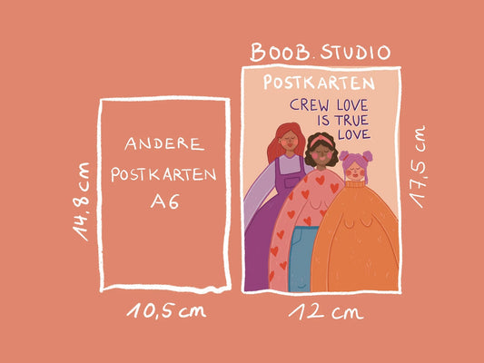 Crew love | Maxi-Postkarte