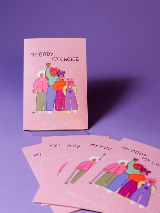 My body my choice | Maxi-Postkarte