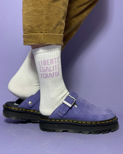 FCKAFDÉ Socken | cream & lavender