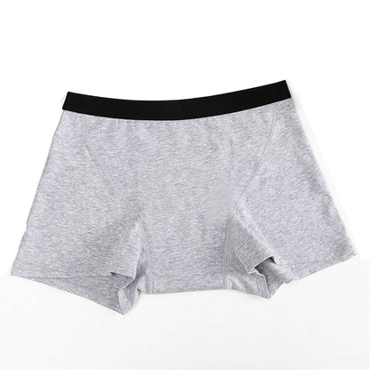 Boxershort aus Baumwolle - grau/schwarz