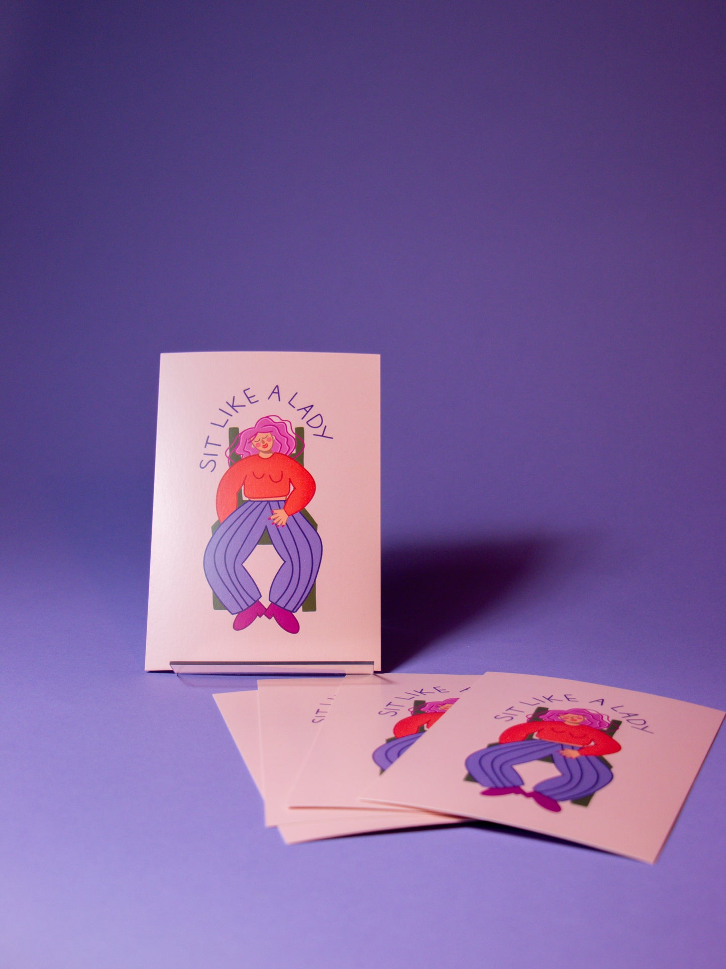 Sit like a lady | Maxi-Postkarte