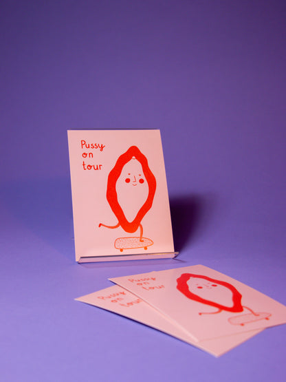 Postkarte | Pussy on tour