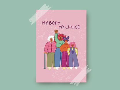 My body my choice | Maxi-Postkarte