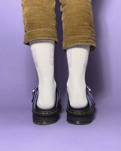 FCKAFDÉ Socken | cream & lavender