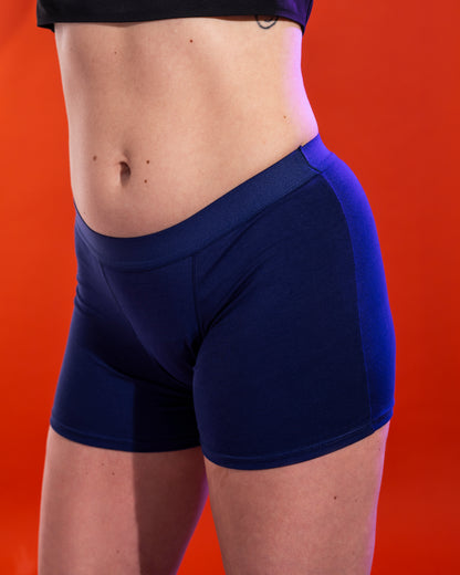 Perioden-Boxershort aus Baumwolle | Super Leakproof | blue