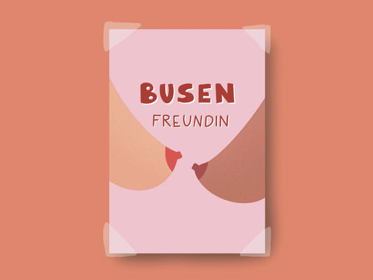 Busenfreundin | Maxi-Postkarte
