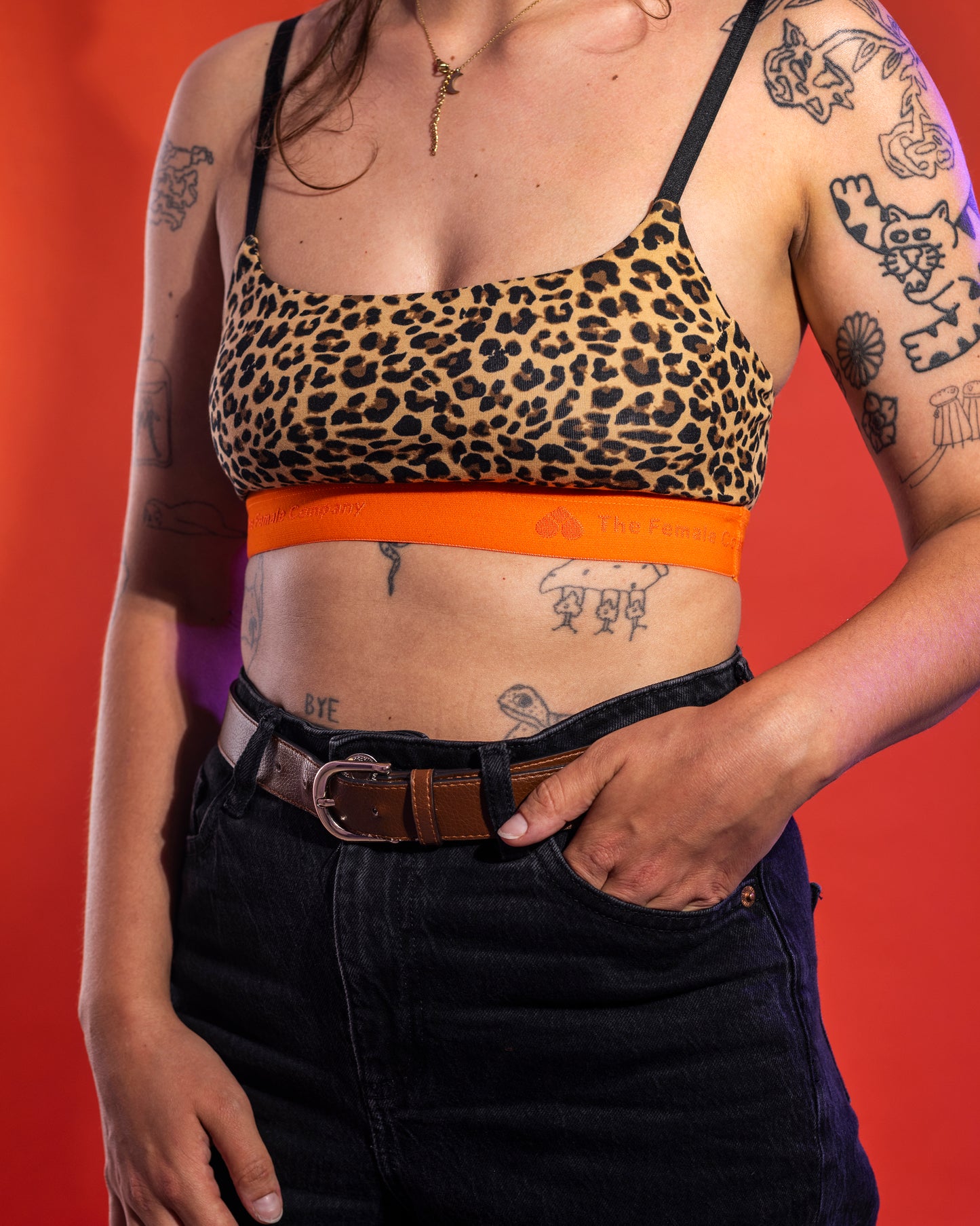 Nïpples Bralette – LEO orange